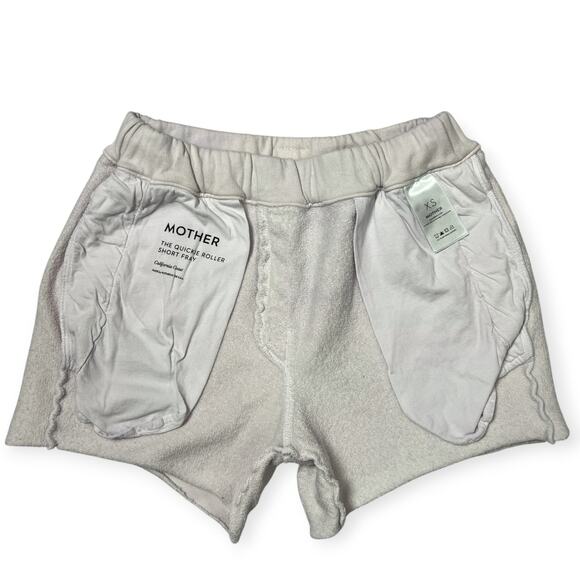 MOTHER The Quickie Roller Short Fray XS California Coast Tie Dye White Sweat - Picture 12 of 12